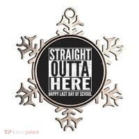 Straight Outta Here Happy Last Day Of School Ornament thumb 0