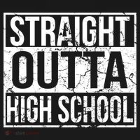 Straight Outta High School Funny Senior Graduate Graudation Coaster thumb 2