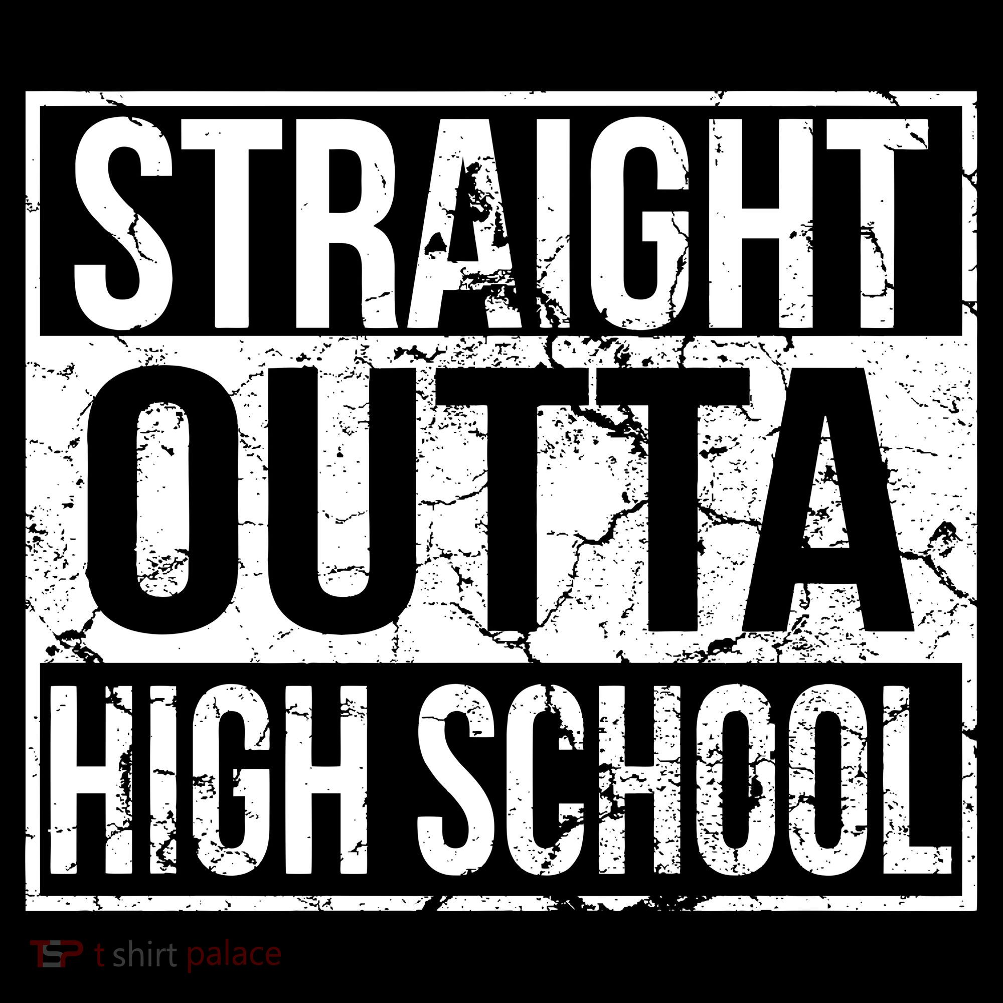 Straight Outta High School Funny Senior Graduate Graudation Women's Hoodie