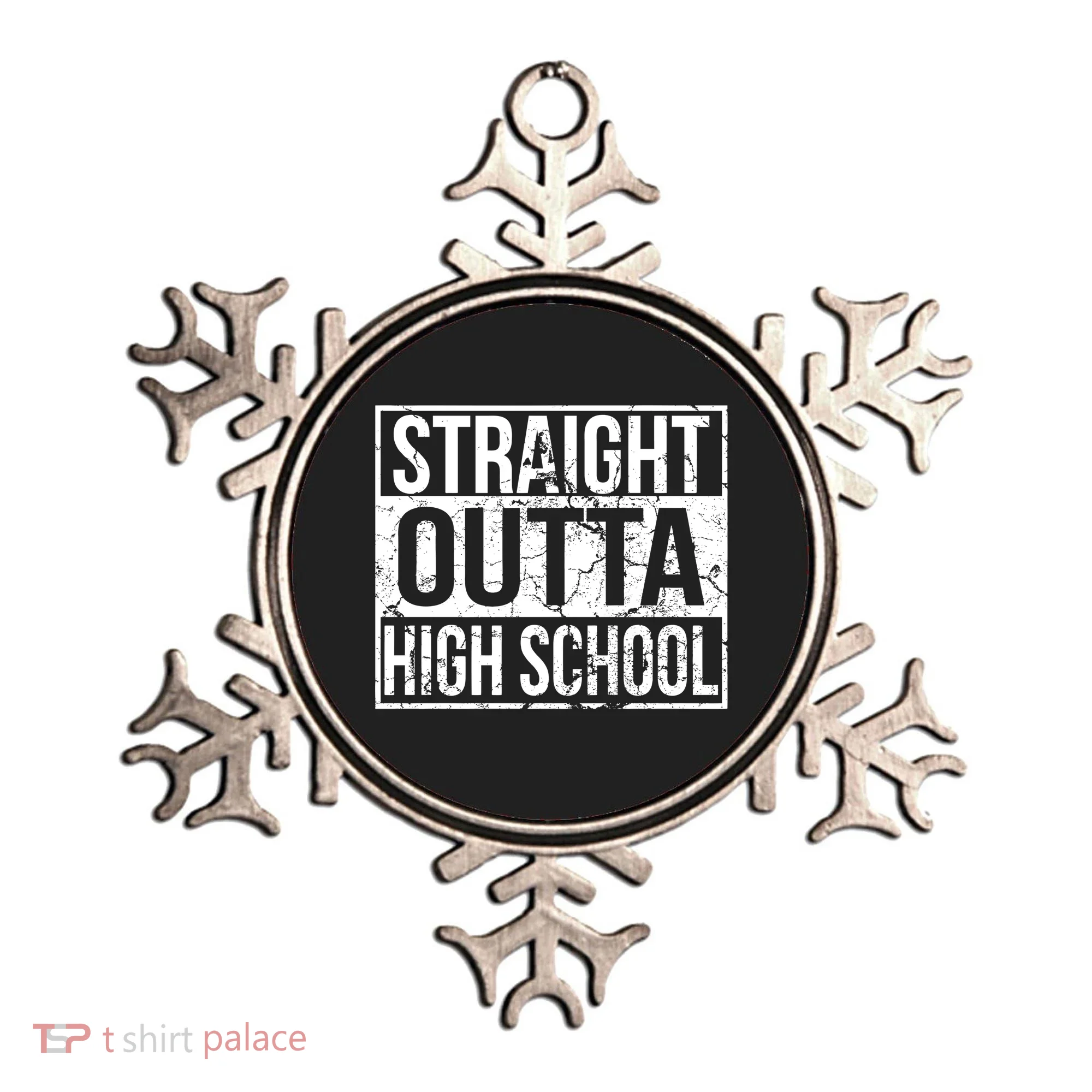 Straight Outta High School Funny Senior Graduate Graudation Ornament