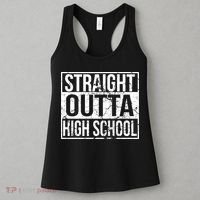 Straight Outta High School Funny Senior Graduate Graudation Women's Tank Top thumb 3