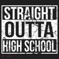 Straight Outta High School Funny Senior Graduate Graudation Hat thumb 2