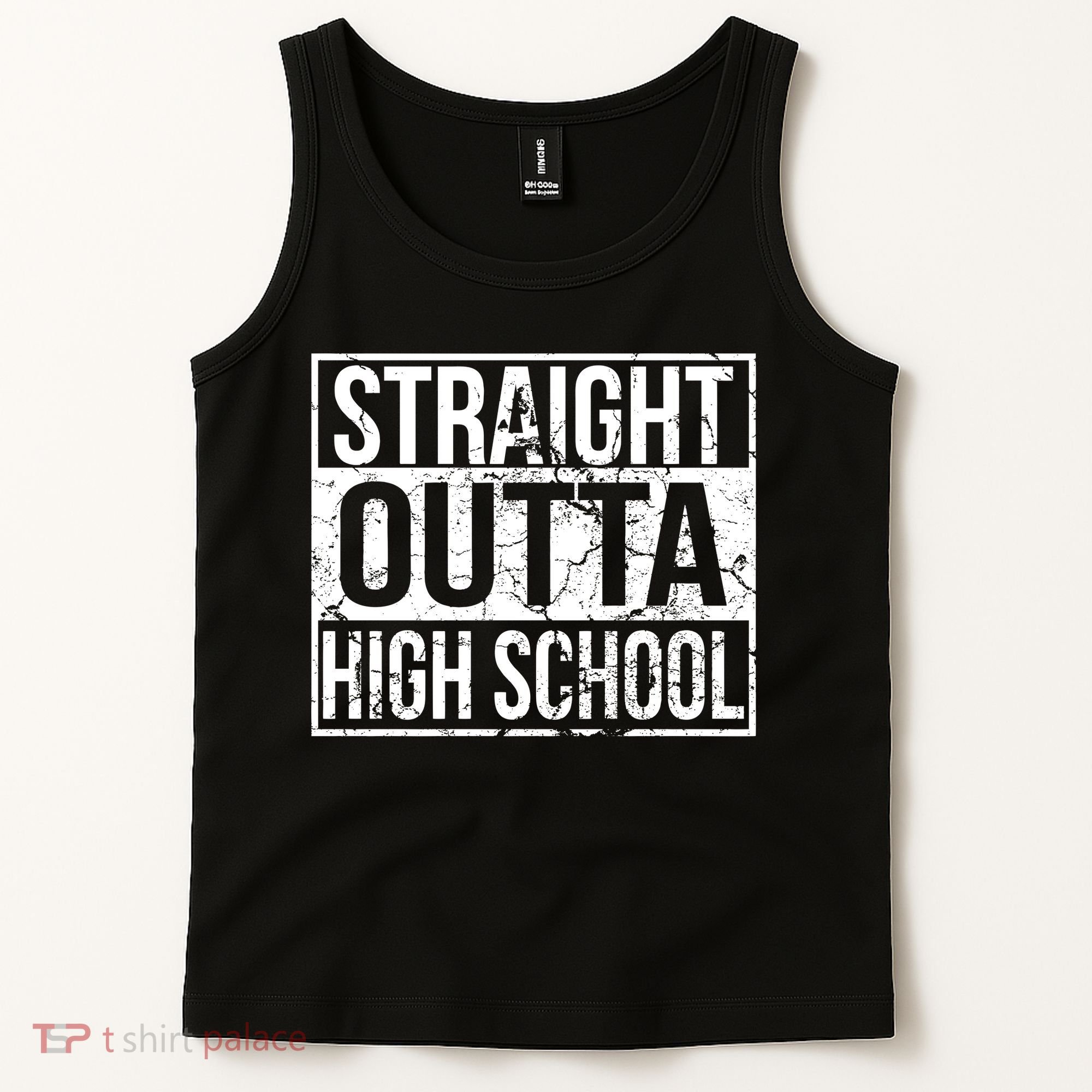 Straight Outta High School Funny Senior Graduate Graudation Tank Top