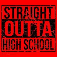 Straight Outta High School Funny Senior Graduate Graudation Santa Hat thumb 1