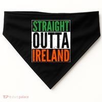 Straight Outta Ireland St. Patrick's Day Irish USA-Made Doggie Bandana thumb 0