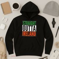 Straight Outta Ireland St. Patrick's Day Irish Hoodie thumb 3