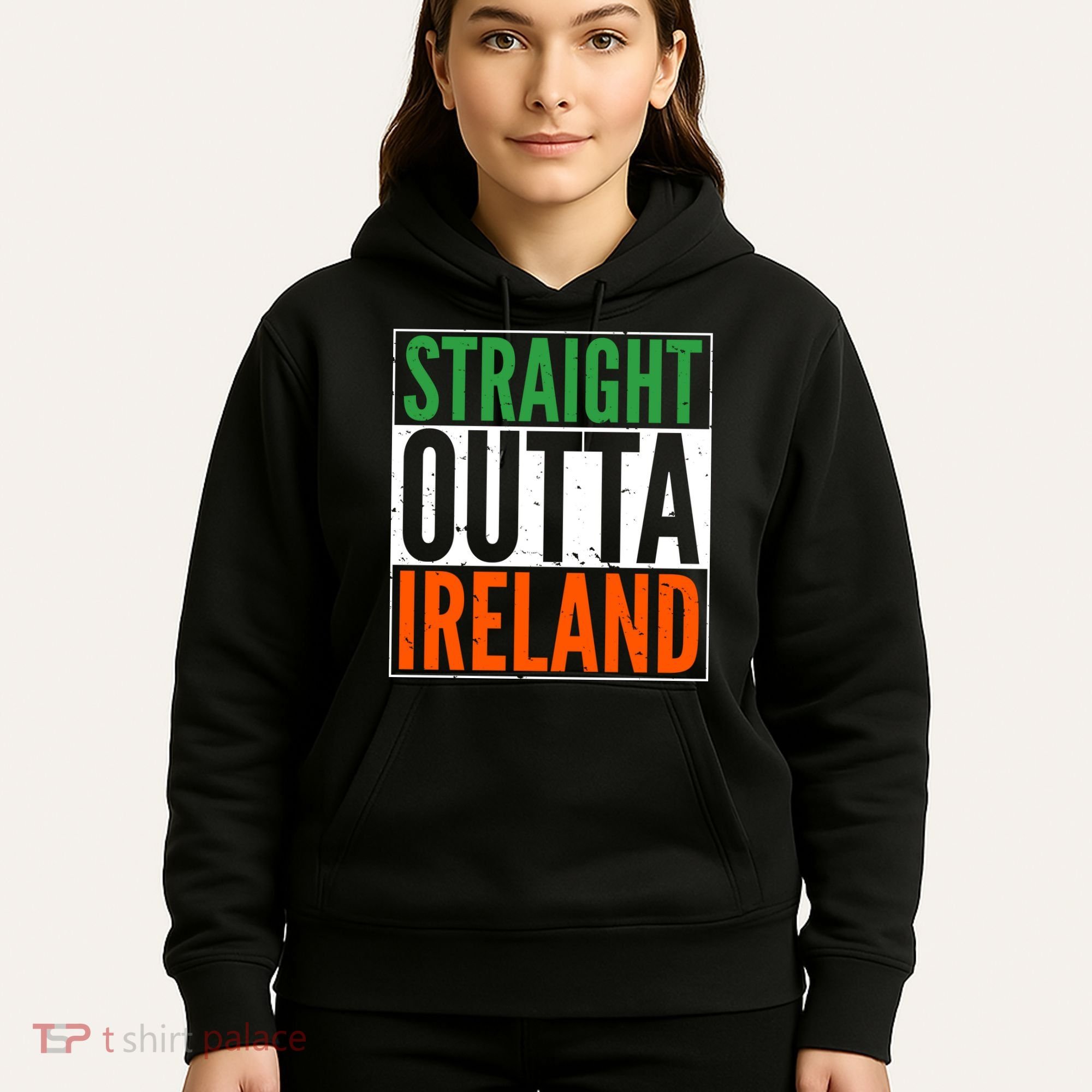 Straight Outta Ireland St. Patrick's Day Irish Hoodie