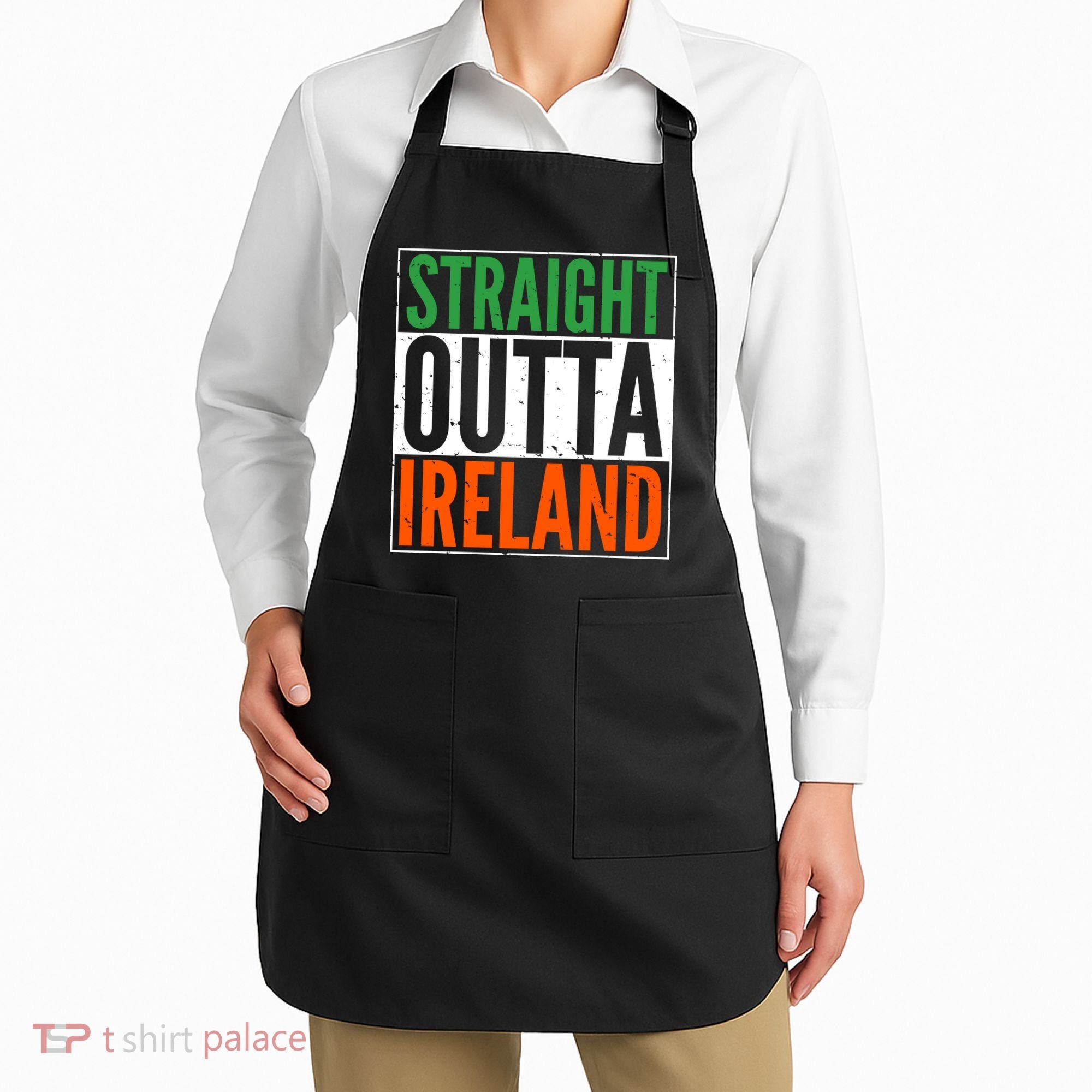 Straight Outta Ireland St. Patrick's Day Irish Apron