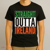 Straight Outta Ireland St. Patrick's Day Irish T-Shirt thumb 3