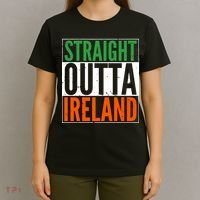 Straight Outta Ireland St. Patrick's Day Irish T-Shirt thumb 4