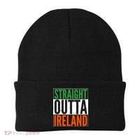 Straight Outta Ireland St. Patrick's Day Irish Beanie thumb 0