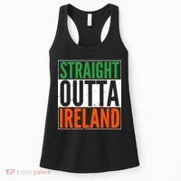 Straight Outta Ireland St. Patrick's Day Irish Women's Tank Top thumb 0