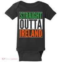 Straight Outta Ireland St. Patrick's Day Irish Baby Bodysuit thumb 0