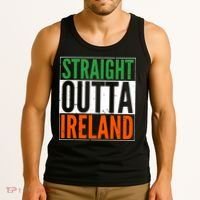 Straight Outta Ireland St. Patrick's Day Irish Tank Top thumb 3