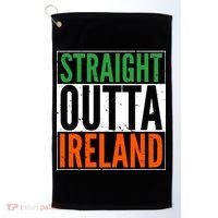 Straight Outta Ireland St. Patrick's Day Irish Golf Towel thumb 0