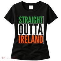 Straight Outta Ireland St. Patrick's Day Irish Women's T-Shirt thumb 0