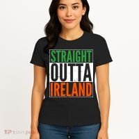 Straight Outta Ireland St. Patrick's Day Irish Women's T-Shirt thumb 4