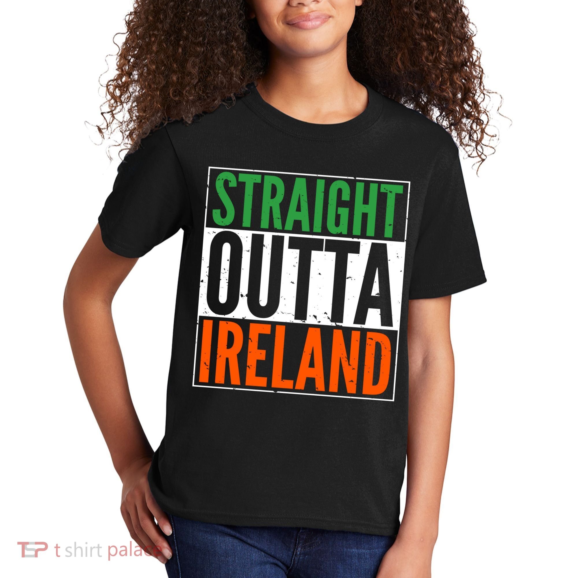 Straight Outta Ireland St. Patrick's Day Irish Kids T-Shirt