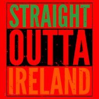 Straight Outta Ireland St. Patrick's Day Irish Santa Hat thumb 1