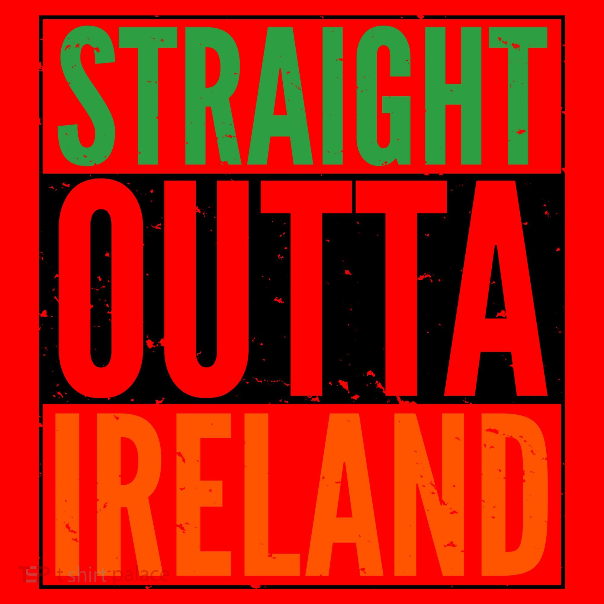 Straight Outta Ireland St. Patrick's Day Irish Santa Hat