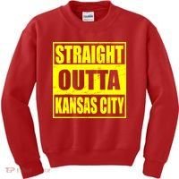 Straight Outta Kansas City Kids Sweatshirt thumb 0