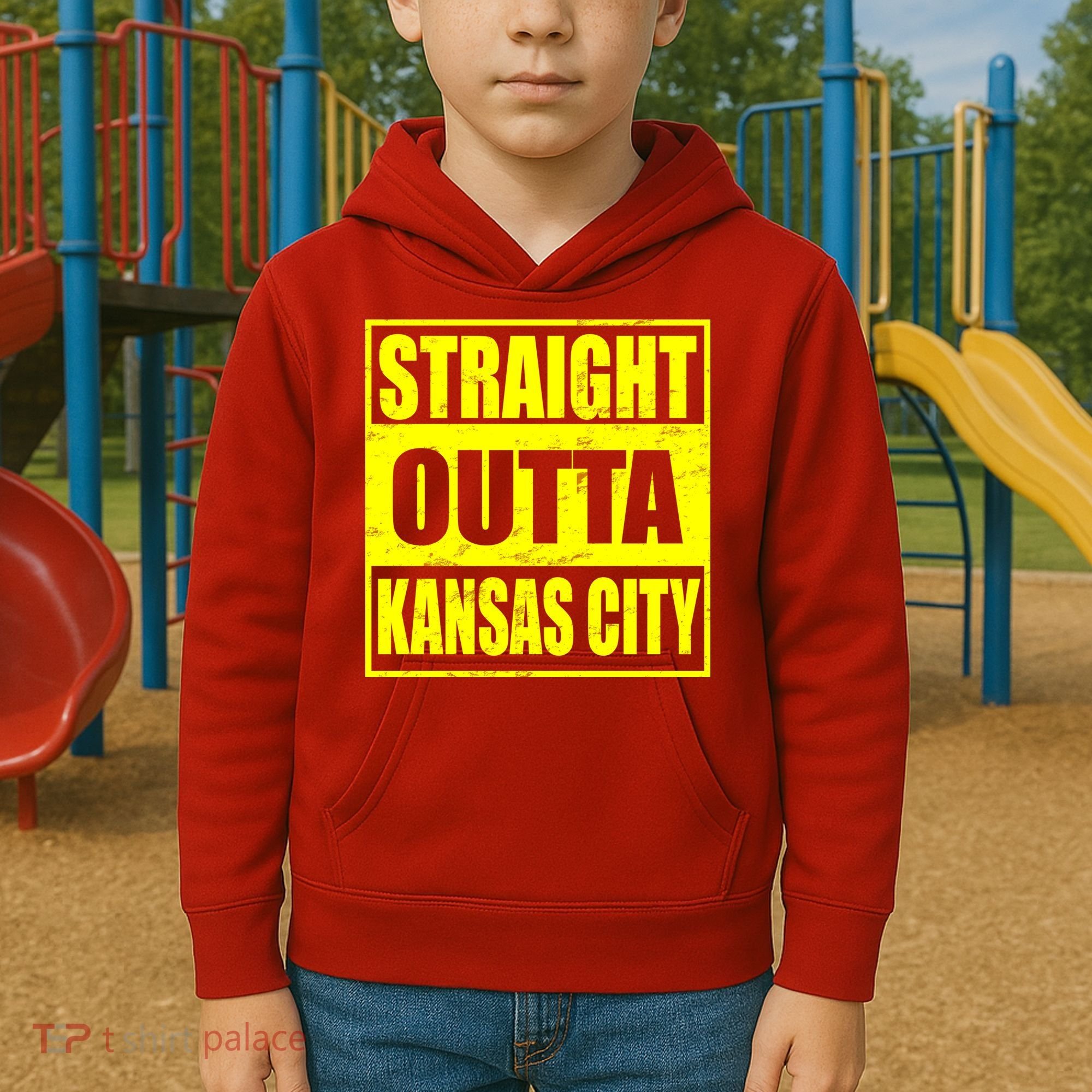 Straight Outta Kansas City Kids Hoodie