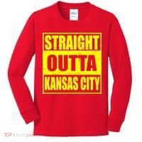 Straight Outta Kansas City Kids Long Sleeve Shirt thumb 0