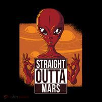 Straight Outta Mars Women's Long Sleeve Shirt thumb 2