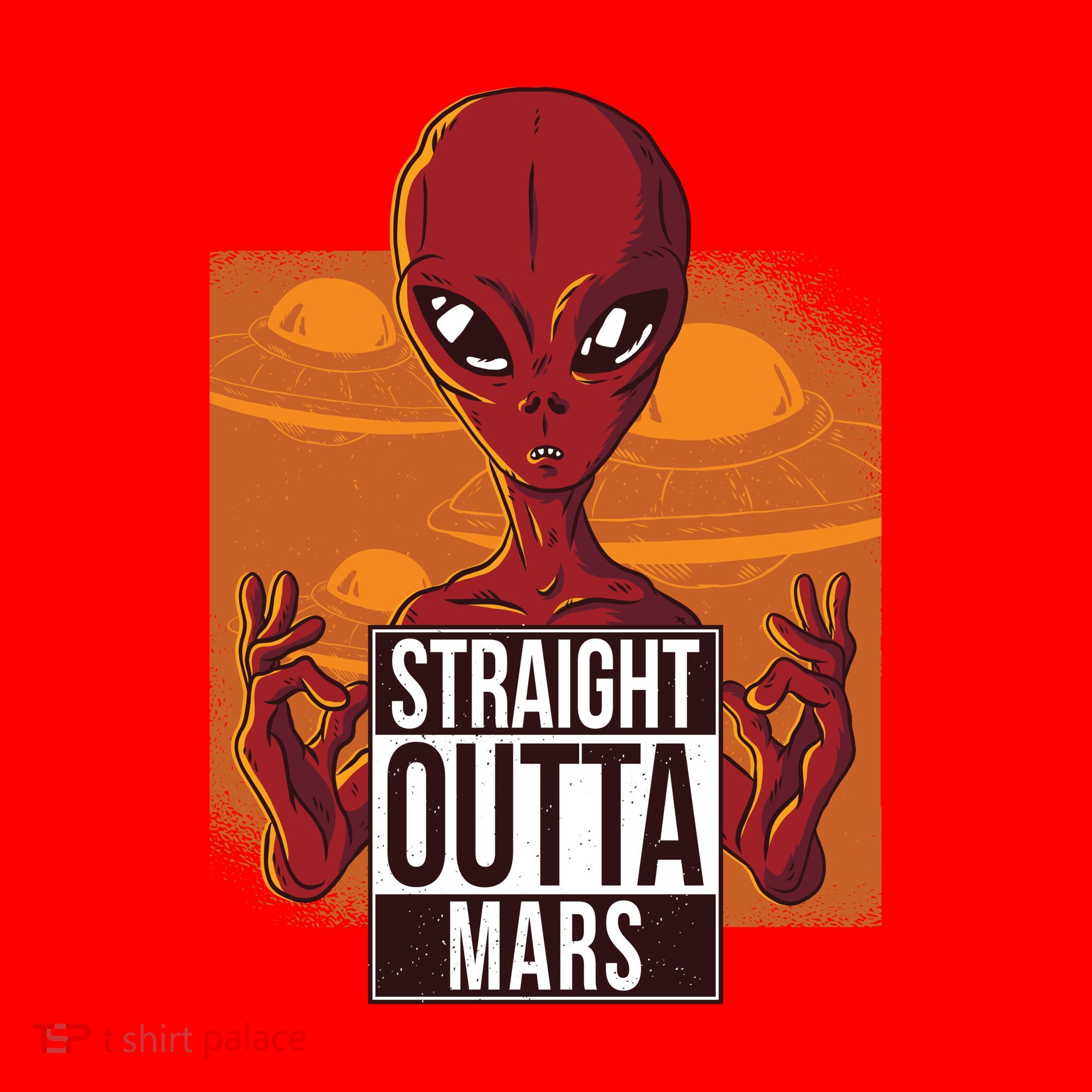 Straight Outta Mars Santa Hat