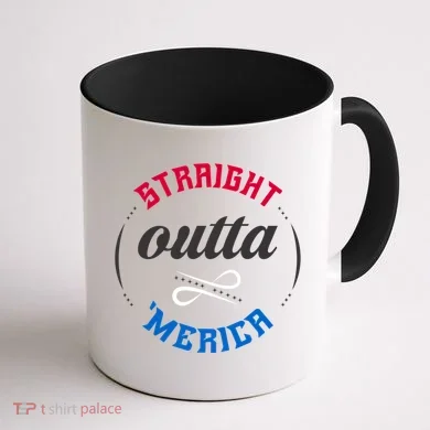 Straight Outta Merica Coffee Mug back