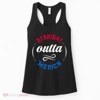 Straight Outta Merica Women's Tank Top thumb 0