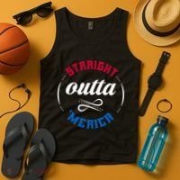 Straight Outta Merica Tank Top thumb 4