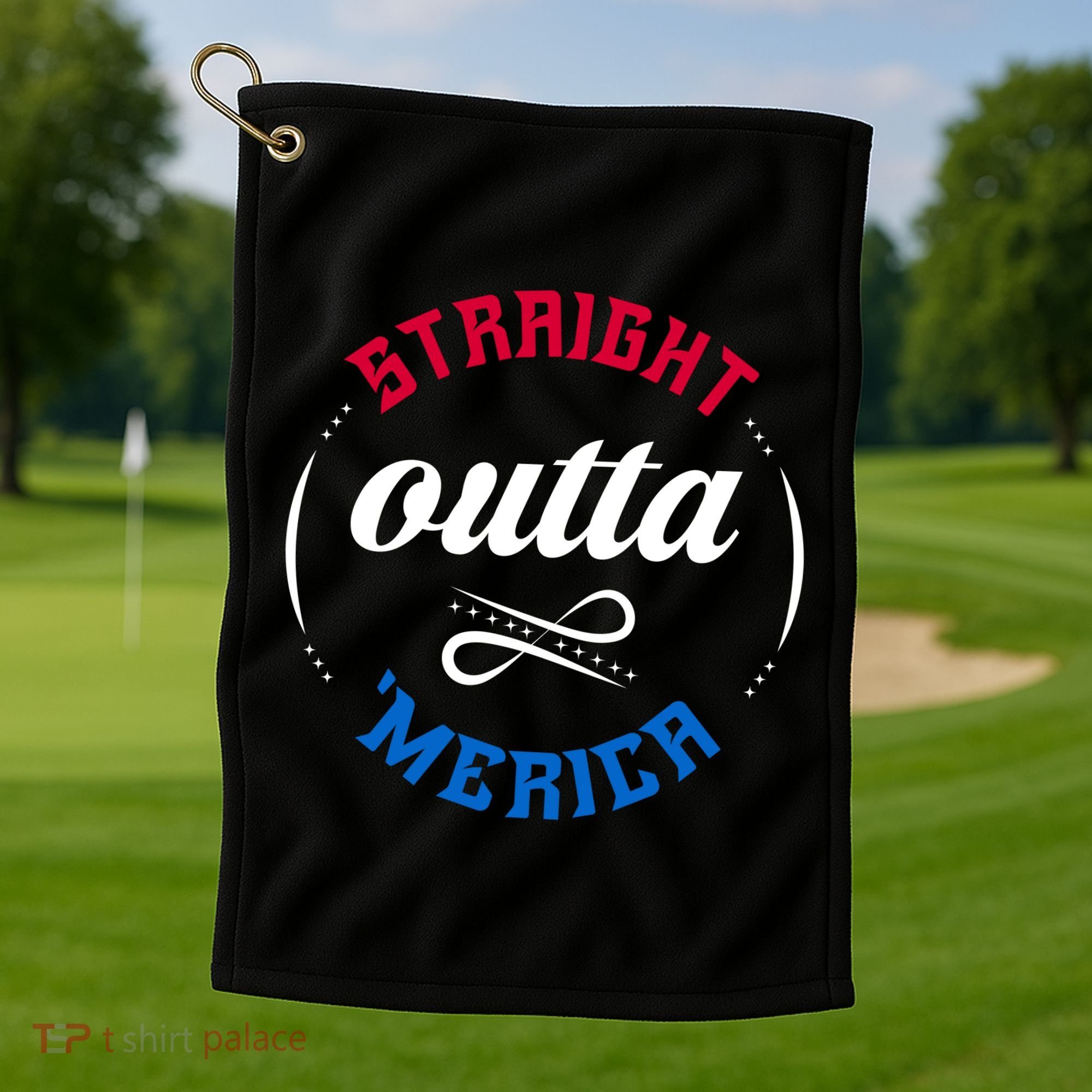 Straight Outta Merica Golf Towel