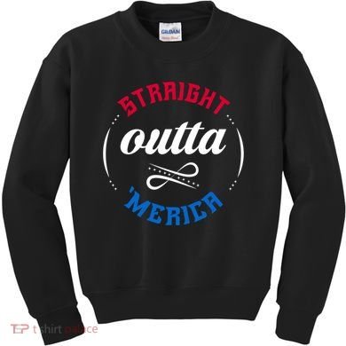 Straight Outta Merica Kids Sweatshirt