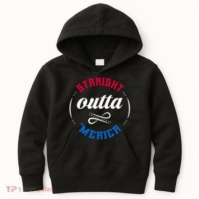 Straight Outta Merica Kids Hoodie
