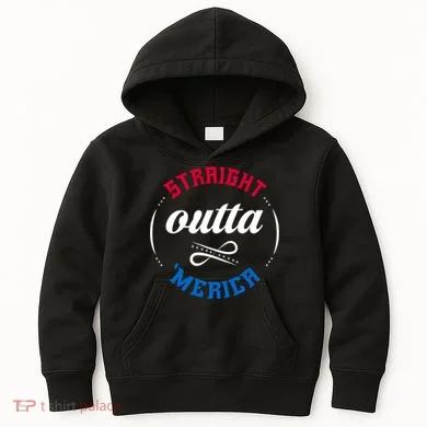 Straight Outta Merica Kids Hoodie