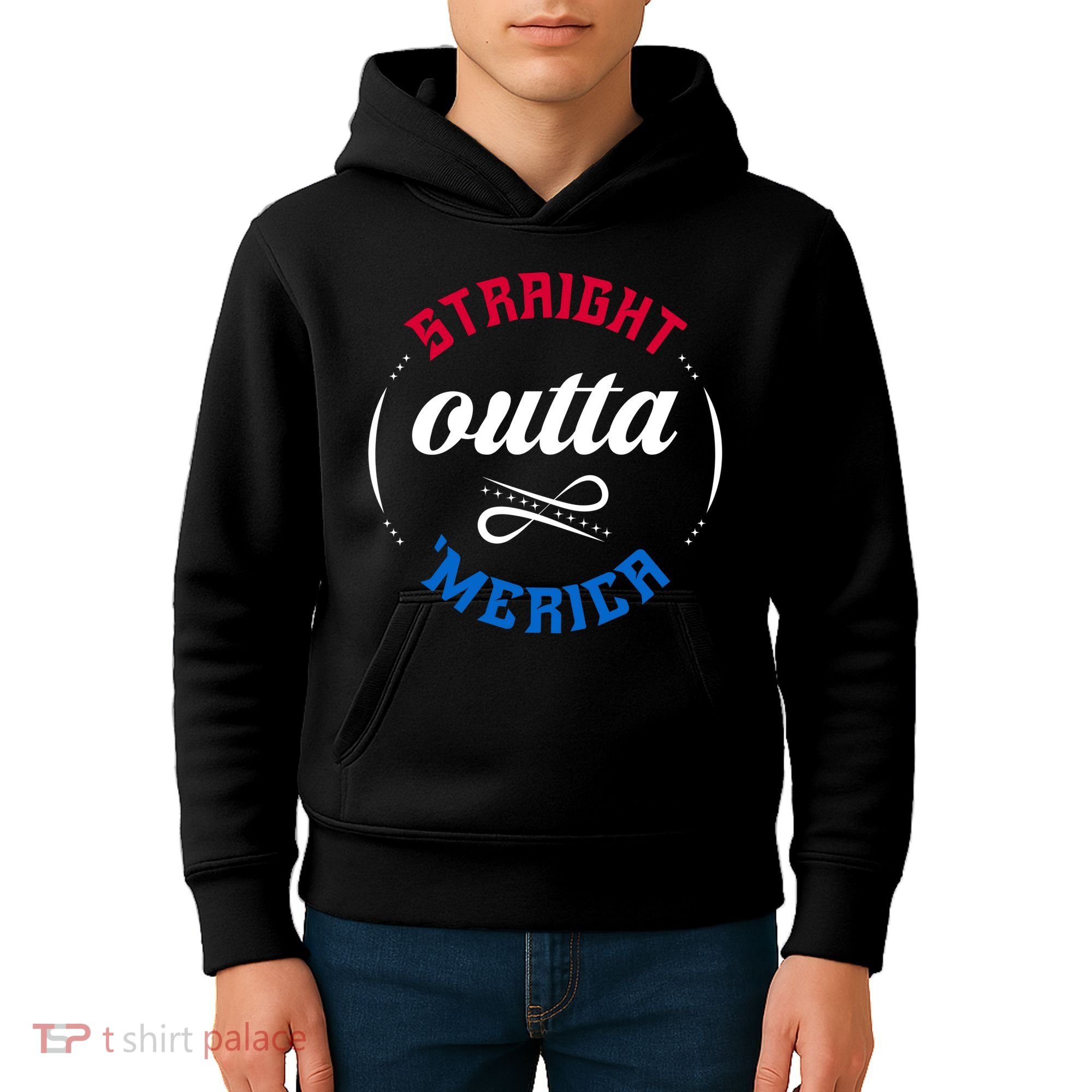 Straight Outta Merica Kids Hoodie
