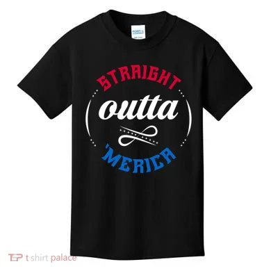 Straight Outta Merica Kids T-Shirt