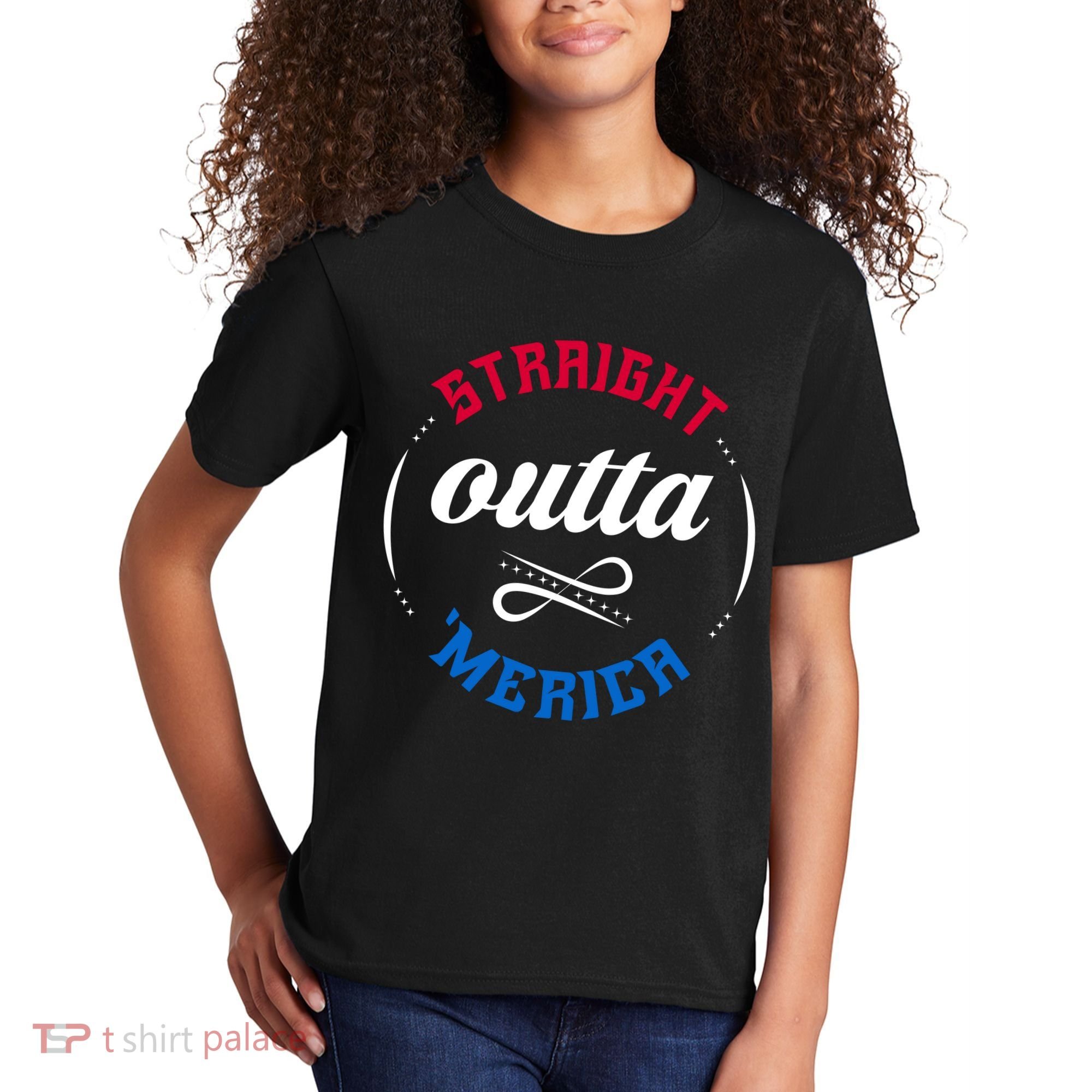 Straight Outta Merica Kids T-Shirt