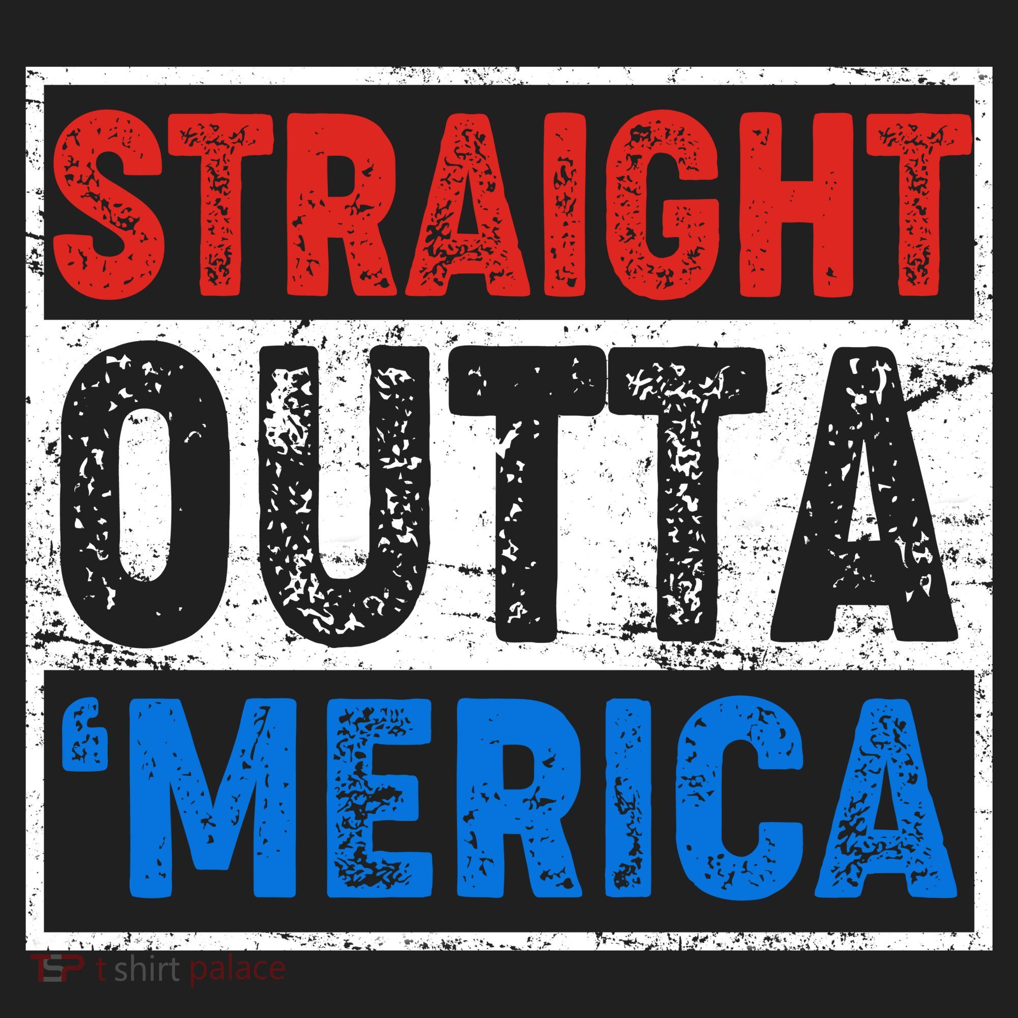 Straight Outta Merica Fourth of July Women's Sweatshirt