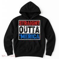 Straight Outta Merica Fourth of July Hoodie thumb 0