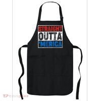 Straight Outta Merica Fourth of July Apron thumb 0