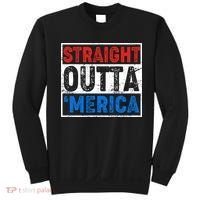 Straight Outta Merica Fourth of July Sweatshirt thumb 0