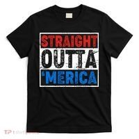 Straight Outta Merica Fourth of July T-Shirt thumb 0