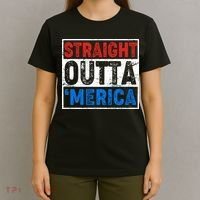 Straight Outta Merica Fourth of July T-Shirt thumb 4
