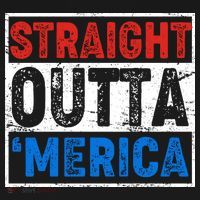Straight Outta Merica Fourth of July Mousepad thumb 1