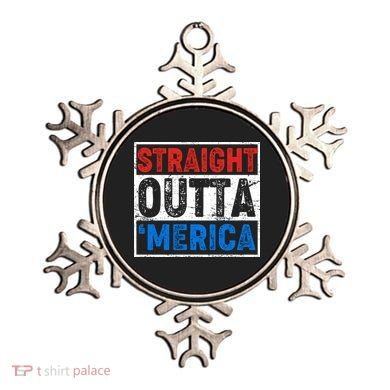 Straight Outta Merica Fourth of July Ornament