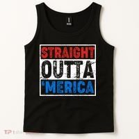 Straight Outta Merica Fourth of July Tank Top thumb 2