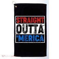 Straight Outta Merica Fourth of July Golf Towel thumb 0