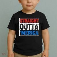Straight Outta Merica Fourth of July Toddler T-Shirt thumb 2